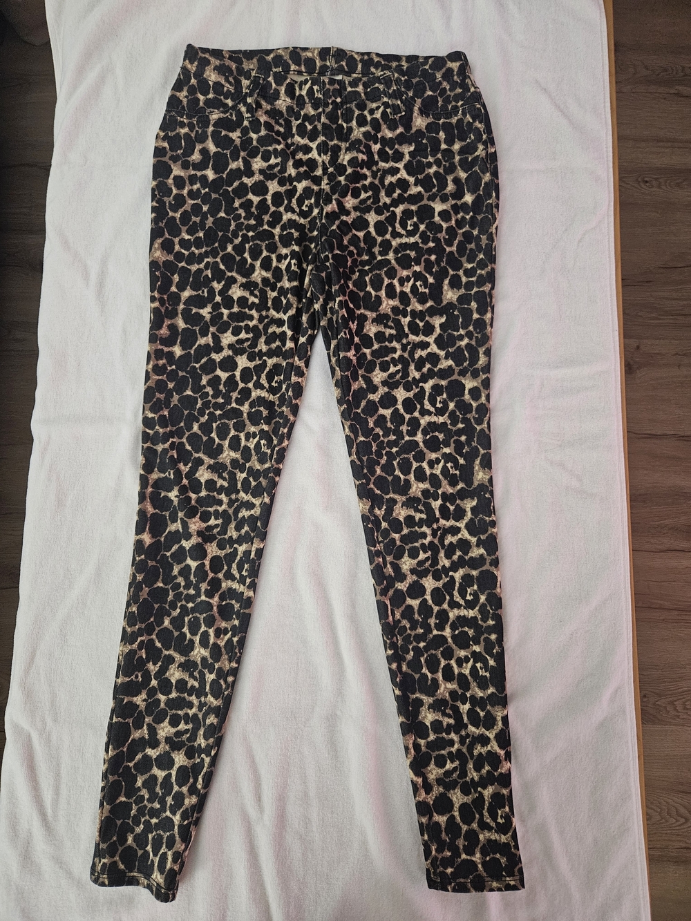 Faded Glory Leopard Print Jeggings Skinny Pants S 4-6